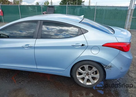2012 Hyundai Elantra Limited (Ulsan Plant) from USA, damaged, VIN KMHDH4AE4CU207639